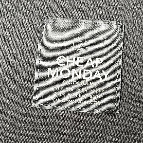 Cheap Monday Stockholm Standard Edge Tee Adult XL Black - Picture 6 of 11